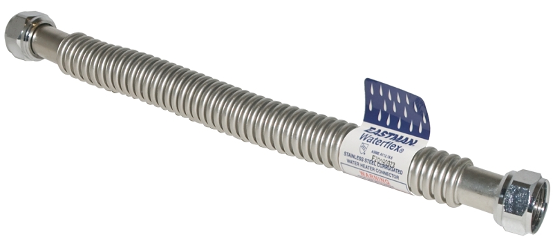 Waterflex Series 0437024 Corrugated Flexible Water Heater Connector