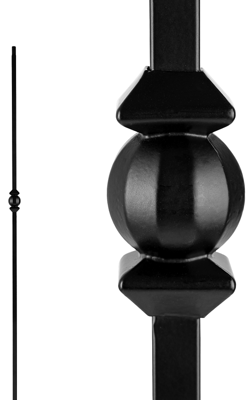 Single Ball And Sphere Stair Baluster