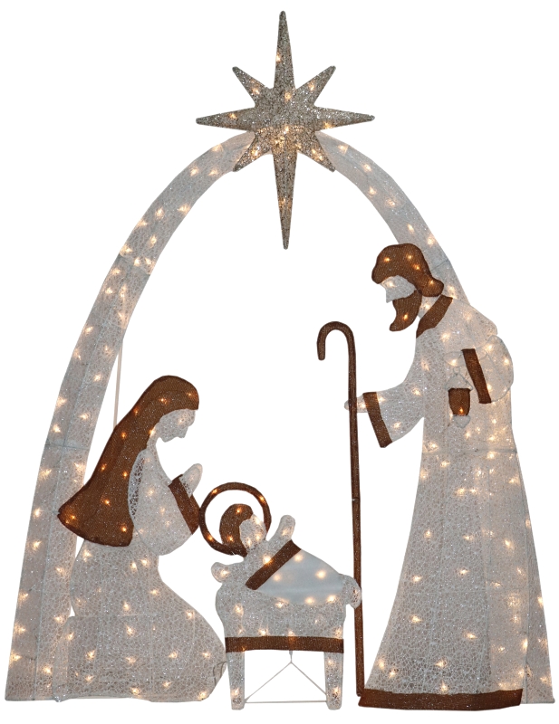 Led Nativity Set