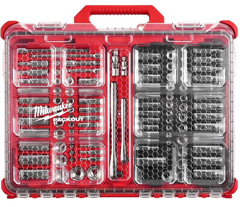 Metric/Sae Ratchet And Socket Set