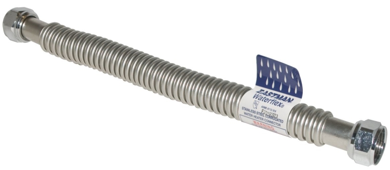 Waterflex Series 0437018 Corrugated Flexible Water Heater Connector